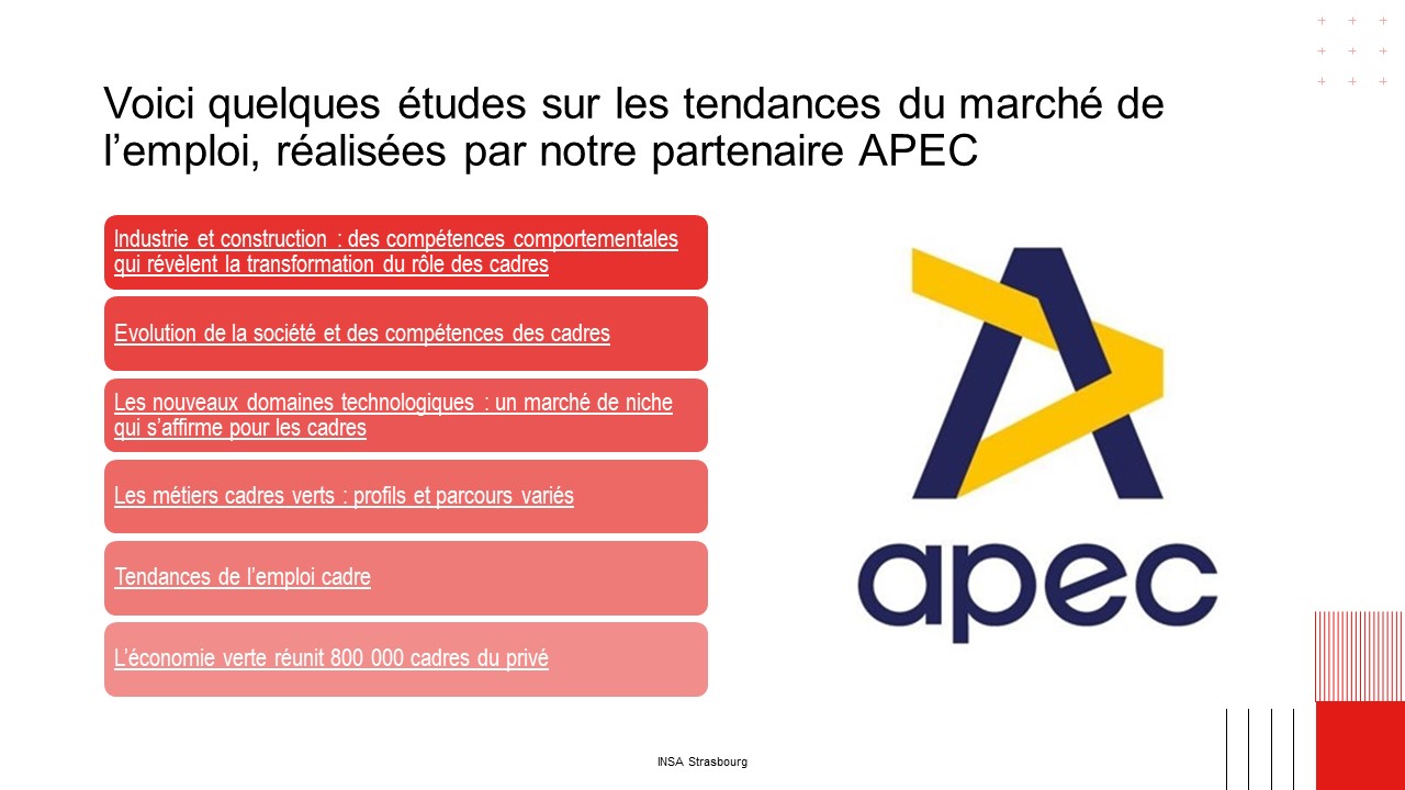 APEC observatoire des métiers 2022